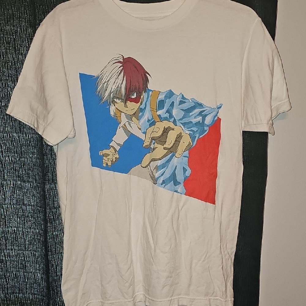 My Hero Academia Men White Graphic T-Shirt